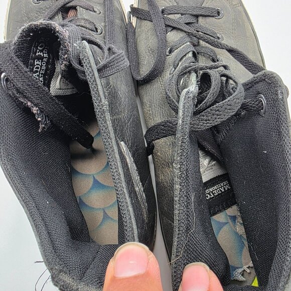 Converse All Star Pro Mens Size 12 Black Leather High Top Skate Shoes 151382C - Picture 6 of 13